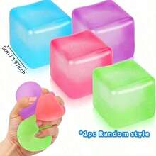 3 cái/1 cái Nice Berg - Khối lập phương mềm lớn, 1 cái khuôn đá, đường mạch nha, đồ chơi giảm căng thẳng phản hồi chậm | Đồ chơi cảm giác phản hồi chậm trong suốt, kết cấu tương tự như slime - Quà sinh nhật - Quà cho bé trai - Quà cho bé gái - Quà Phục sinh - Quà Ngày lễ tình nhân - Nhiều màu - Xem 14