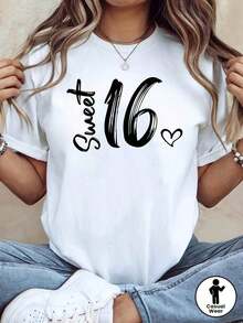 Short-Sleeved T-Shirt Made Of 100% Cotton And Polyester With A Cowboy Hat And Bandana Design, Lightweight And Durable For Casual Wear At Home, Restaurants, Or Outdoor Events, Comfortable Fit For Everyday Use. - 白色 - 查看 1
