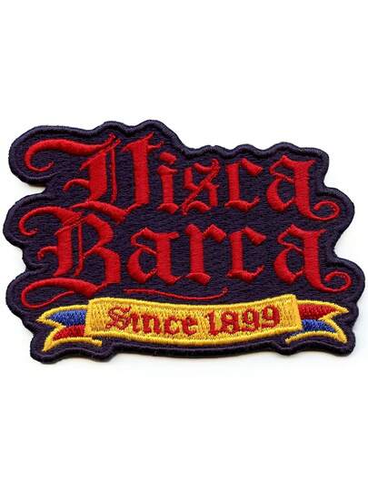 1pc Visca Barca Slogo Patch Barcelona Soccer Pride Embroidered Iron On