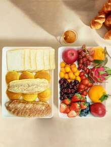 2pcs Reusable Party Serving Trays, Suitable For Vegetables, Fruits, Snacks, Desserts, Cookies, Cheese, Food Display Platters - View 5