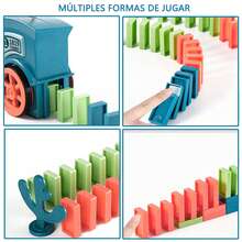 Kids' Domino Train Toy Vehicle Set - Blue - View 8