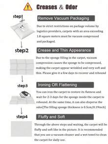 Alfombra de área grande y suave de estilo moderno, adecuada para dormitorio, sala de estar, dormitorio, decoración del hogar, esponjosa y mullida, cómoda en color blanco, se puede usar como alfombra decorativa - Rosa Pálido - Ver 10