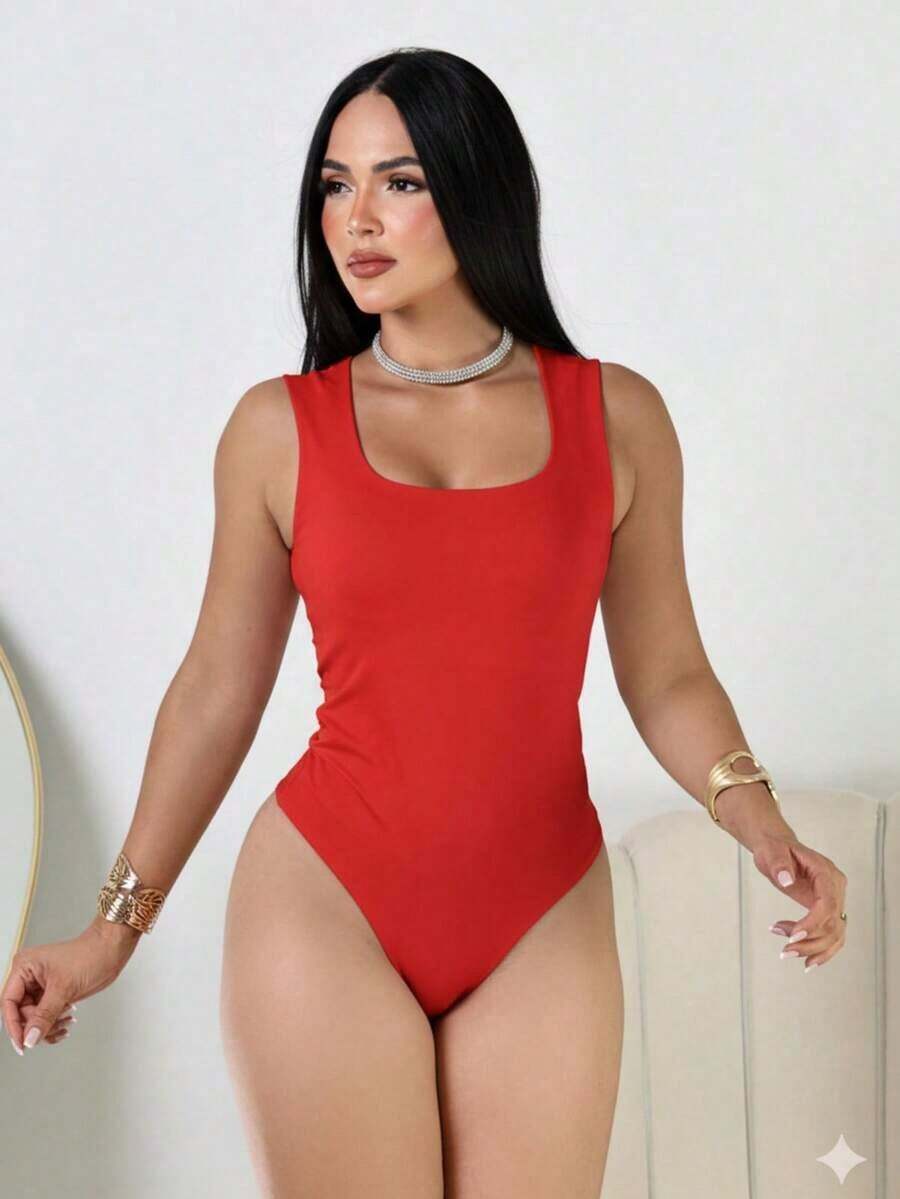 BODY TANK TOP WOMEN'S FASHION - Red - View 1