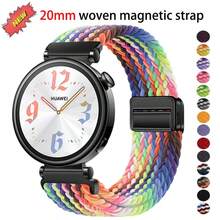 20毫米编织磁扣表带，兼容三星Galaxy Watch 7/6/5（40毫米/44毫米）、GT系列GT2/3（42毫米）、3Pro（43毫米）、荣耀Watch 2 42毫米、SE、E2、Venu/Venu Sq/SQ 2以及其他22毫米表带尺寸。这款表带时尚年轻，佩戴舒适透气。高品质腕表配件，馈赠佳品。 - 彩色 - 查看 1