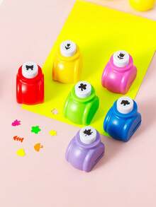 6/1pc Embossing Tool/Punch Set Craft Hole Punch Multicolor Creative Paper Punch Set, Suitable For DIY Handmade Album Decoration, Card Making, Art Photo Decoration, Stationery Supplies And Other Handmade Crafts, A Multifunctional Handmade Tool Gift, Desktop Decoration, Gift Filler, Room Decoration, Card Making Tool, DIY Scrapbook Handmade, Shape Cutter/Mold, Handmade Decoration, Heart/Star/Flower Embossing Tool - Multicolor - View 9