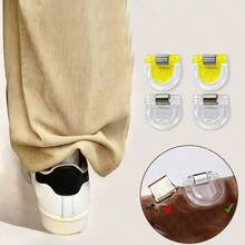 12/6pcs Transparent Pant Leg Clips, Invisible Hem & Sleeve Fixers, Adjustable Transparent Non-Slip Pant Leg Clips, Reusable Denim Cuff Holders - Clothing Clips - View 8