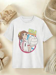 Unisex Retro Mila T-Shirt For All Seasons. With A Classic Cut, This Soft And Comfortable Premium Fabric Is Essential For Casual And Sporty Outings, Making It A Collectible Piece. - 白色 - 查看 1