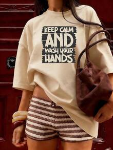 Casual And Fun Style Short Sleeve T-Shirt, Fashionable Short Sleeve T-Shirt For Spring And Summer 2026, Made In Mexico, 180 Grams. Cartoon Print, Couple Design, Suitable For Indoor Or Outdoor Wear. Crew Neck, Unisex, Ideal For Office And Leisure. One-Piece Pack. - APR-P631577SLNDXZGY617 - 查看 3