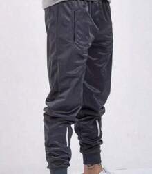 Kit Of 3 Men's Jogger Pants For Gyms With Reflective Logo (Black, White, Gray) - 套件 2 黑+灰 - 查看 3