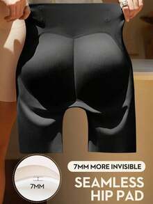 1 Piece Women's Seamless Waist Shaper, Christmas Dress Lingerie, Tummy Control And Slimming Panties, Bodysuit, Butt Enhancer Shapewear - 黑色 - 查看 4