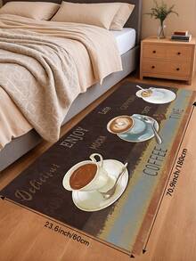 1/2 Pieces Brown Kitchen Carpet, Kitchen Floor Mat, Non-Slip Absorbent Washable Corridor Carpet, Farmhouse Style Kitchen Bar Mat. - Multicolor - View 14
