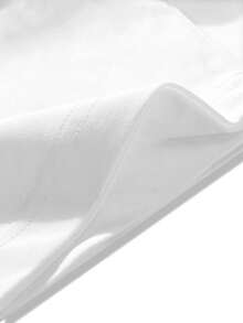 Ropa ligera de corte holgado para mujer, camiseta holgada para mujer, top casual de manga corta con cuello redondo, tela ligeramente elástica, lavable a máquina, ajuste cómodo adecuado para todas las estaciones, camiseta para mujer, camiseta con estampado plano 2D único, ajuste cómodo para uso diario casual. - Blanco - Ver 4