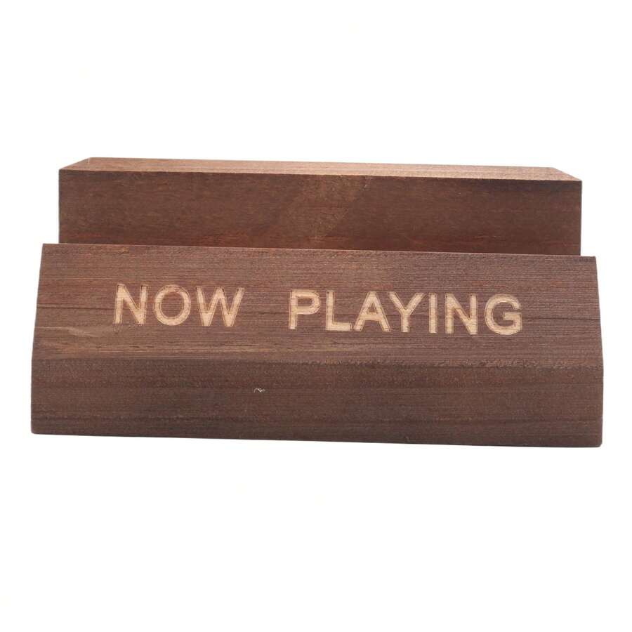 NOW Playing Vinyl Record Stand Vinyl Record Holder Display Wood Records Storage Stands For Albums Accessories - Multicolor - View 1
