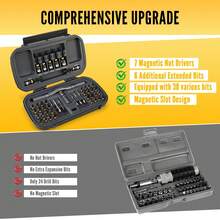 ELEAD 46-In-1 Magnetic Ratchet Screwdriver Set, Heavy Duty Multifunctional Nut Driver Handtools, Great Gift For Men, Fathers, Husbands, Detachable Handle With Storage Box, Suitable For Furniture, Computer, Bicycle, Car Repair - 46 In 1 Magnetic Ratchet Screwdriver Set - View 4
