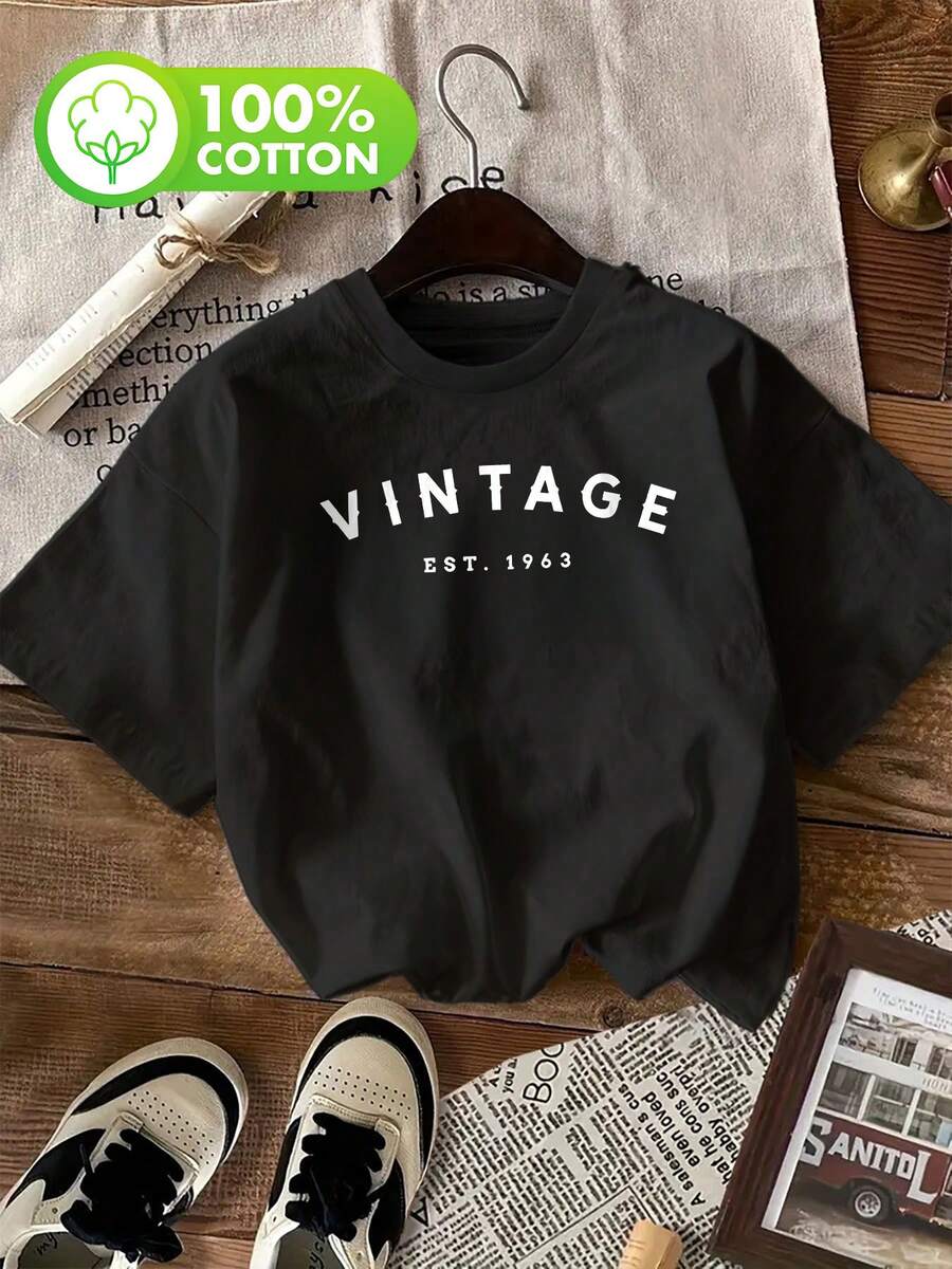 Camiseta de mujer para primavera y verano - Negro - Ver 1