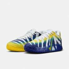 Nike JA 3 “Murray State” 舒适、简约、高性能、耐用、防滑、防扭转、抓地力强、回弹力好、支撑性强的低帮篮球鞋，男款，白色、蓝色和黄色 HF2794-004 - 白藍黃 - 查看 3