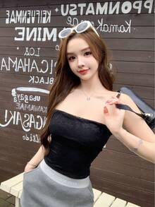Women Tank Tops & Camis - Black - View 4