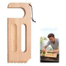 Wooden Grill Scraper, Brush Natural Hardwood BBQ Cleaner, Grill Grate Cleaner For Traeger Grills -  Bristle-Free Grill Cleaning Tool With Pro Series, Ironwood, And Timberline Grills - WOOD - View 2
