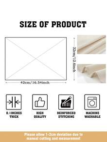 1pc Customizable Photo Linen-Like Placemat, Photo Printed Heat-Resistant Mat, Family Commemorative Dining Table Pad, Suitable For Birthday Parties, Holidays, Non-Slip & Waterproof Placemats, Personalized Commemorative Gift - Multicolor - View 9