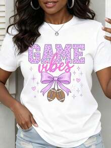Camiseta Casual para Mujer con Estampado de Leopardo Rosa, Estilo Deportivo, para Fanáticas del Fútbol, Ideal para Eventos Deportivos, Fiestas y Festivales, 100% Algodón, Resistente - Blanco - Ver 7