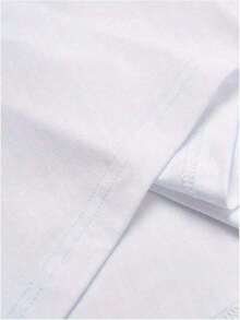 3-Piece Set, Women's Short-Sleeved T-Shirt With Heart, ECG And Letter Prints, Casual Printed Top Set. - White - View 4