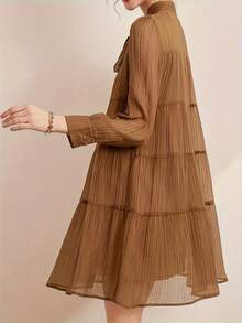 Women Midi Dresses - Black - View 5
