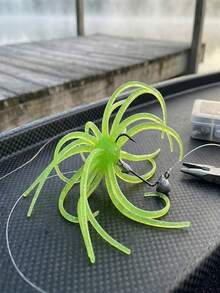 GOTURE 1/2pcs TPE Biomimetic Sea Urchin Lure, 24 Grass Skirts With Breathable Design And Stretch Resistant Swimming Posture, Floating Soft Insect Box Suitable For Freshwater/Seawater - Multicolor - View 7