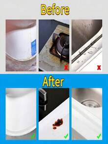 1 Roll Self-Adhesive Waterproof Mold-Proof Caulk Tape, High Viscosity Oil-Resistant PVC Sealing Strip, Moisture-Proof Seam Sticker For Kitchen Bathroom Toilet Bathtub Sink Tile Corner Edge Line - Multicolor - View 7