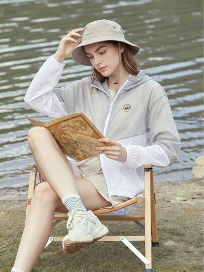 CAMEL CROWN Women's Outdoor Sun Protection Jacket, UV-Resistant, Water-Repellent, Cooling, Moisture-Wicking, And Quick-Drying. Suitable For Spring And Summer. Unisex Style.