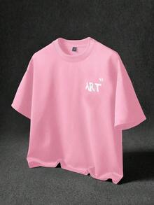 Camiseta con estampado floral en relieve para hombre Manfinity , estilo urbano.Adecuado para salidas al aire libre, festivales de música, salidas informales.Regalo para novio/esposo, aniversario.Manga corta negra - Noir 3 - Ver 10