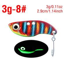 1PC Luminous Metal VIB Fishing Bait 3D Eyes Realistic Simulation Skin Sinking Hard Lure For Fresh Saltwater - V018 - View 37