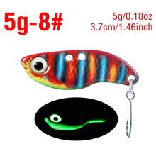 1PC Luminous Metal VIB Fishing Bait 3D Eyes Realistic Simulation Skin Sinking Hard Lure For Fresh Saltwater - V018 - View 26