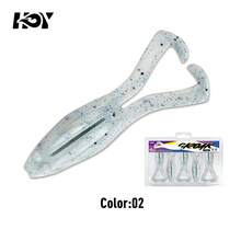 KINGDOM 5PCS/Package Frog Shadow Floating Soft Lure 90mm 6.2g, TPE Material Tear-Resistance, Design Low Center Of Gravity, Slow Retrieval, Salt Impregnated On Belly, Suitable For Bass Snakehead Pike - Multicolor - View 13