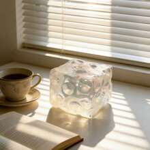 [Squishy] Glacier Jumbo Clear Cheese Squishy Toy - Suitable For Daily Office, Study Or As A Gift, Birthday, Halloween, Christmas, Holiday Party Pranks, Office And Student Stress Relief And Fun, Suitable For Party Gifts Of All Ages - 彩色 - 查看 4