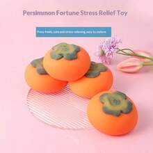 1pc Dragonfruit Squeeze Toy, Pineapple/Mango/Tofu/Cheese Shaped Stress Relief Squeezy Toy, Realistic Design For Teens & Adults, Emotion Regulation Fidget Toy, Desk Decor, Great Gift For Birthday/Holiday - Multicolor - View 8