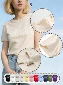 Camiseta 100% Algodón con Estampado de Mantis Religiosa, Divertida Camiseta para Mujer, Camiseta con Gráficos Retro de Naturaleza, Regalo para Damas - Ropa Unisex para Uso Diario en el Campus - Albaricoque - Ver 4