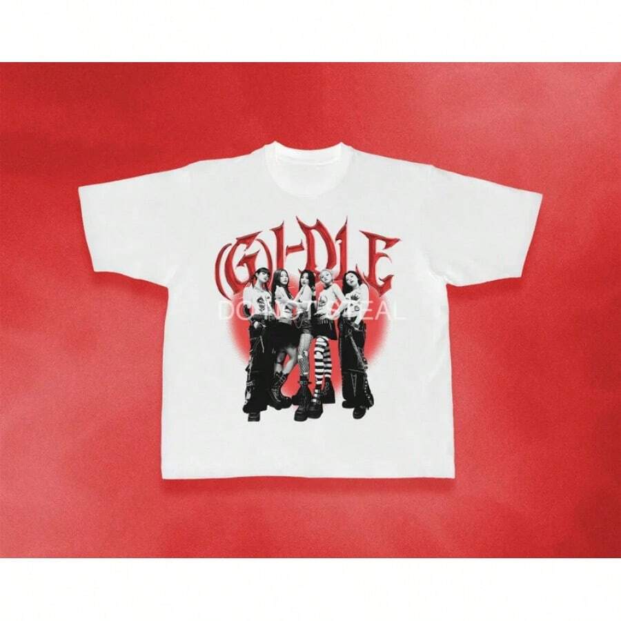 Camiseta de I-DLE, Mercancía de para la Gira de Conciertos - Blanco - Ver 1