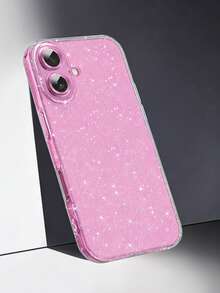 1件裝亮面透明手機殼，適用於 iPhone 17，適合女性/女孩，兼容系列手機，可愛防震，全鏡頭保護，閃亮軟矽膠手機殼，兼容 17 Pro Max、17 Pro、16、16 Plus、15 Pro Max、14、13、12、11，手機配件 - 無色 - 查看 7