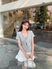 Women Tops - Blue - View 3