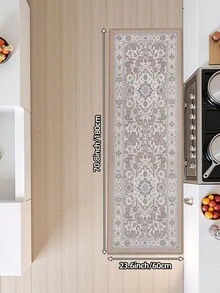 DAJIANG 1 pieza Alfombra de cocina vintage estilo bohemio, con respaldo de goma antideslizante, alfombra de cocina lavable, alfombra de cocina gruesa, adecuada para pasillo, lavandería, decoración navideña - Multicolor - Ver 13