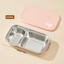 304 Stainless Steel Food Container, Stackable Refrigerator Sealed Fresh-Keeping Box, Fruit And Vegetable Meat Storage Box With Lid, Large Capacity Food Preservation Box, Suitable For Kitchen Food Storage And Organization - Multicolor - View 16