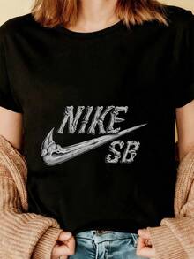 Women T-Shirts - 黑色 - 查看 3
