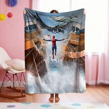 1pc Cartoon Character Printed Blanket,Superhero Movie Print Blanket,Retro Cartoon Style Throw Blanket,Cartoon Character Printed Blanket,All-Season Universal Nap Blanket,Character Home Decor Blanket,Modern Fashion Gift Suitable For Home Bedroom Bed Sofa Office Lunch Break Cover Picnic Blanket - Nhiều màu - Xem 2