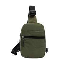 1pc Solid Color Sling Chest Bag For Teens, Large Capacity Lightweight Nylon Shoulder Bag, Outdoor Travel Casual Backpack, Suitable For Daily Use - A - View 12