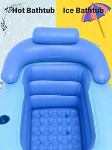 Portable Baby Bathtub, Foldable Non-Slip With Pillow Headrest, Soft Infant Bath Tub For Newborns, Suitable For Home Bathroom - Multicolor - View 4