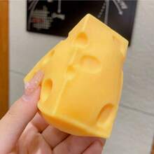 Cute Cheese Squishy,Ultra Soft Slow Rising Squishy, Perfect For Office Workers To Relieve Stress. Ideal Gift For Father's Day, Halloween, Christmas And Thanksgiving.Graduation Party Supplies,Cheese Squishy - Multicolor - View 6