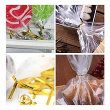 800pcs 10cm Metallic Twist Wire Food Bag Closure (Gold) - 1 - View 8