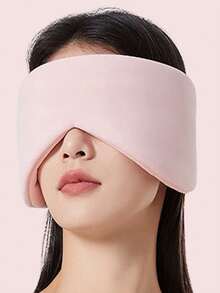 1 pieza Máscara de ojos con cubierta y orejeras 2 en 1, diseño portátil adecuado para durmientes de lado, unisex adulto y parejas - B - Ver 7