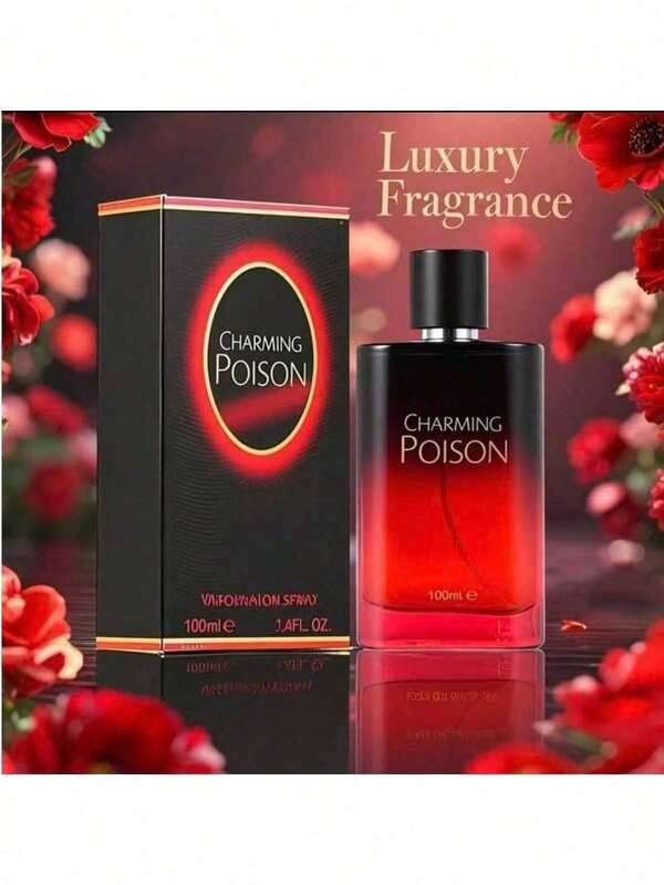 1 frasco de 100ml de spray perfumado com rosa vermelha, ambientador de longa duração, névoa de fragrância concentrada, ideal para itens de uso diário como tecidos, roupas, calças e saias, para remover odores. Perfeito para viagens, carro, férias, hotel, escritório, academia, cinema e outras ocasiões.