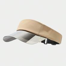1pc Solid Color Polyester Fiber Visor Hat, Outdoor Sun Protection Hat For Summer - A - View 6